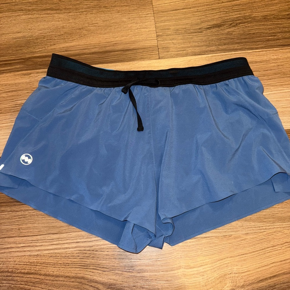 Janji Vibrant Blue and Charcoal Shorts